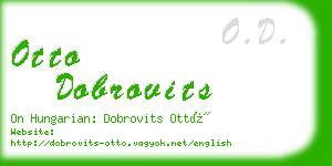 otto dobrovits business card